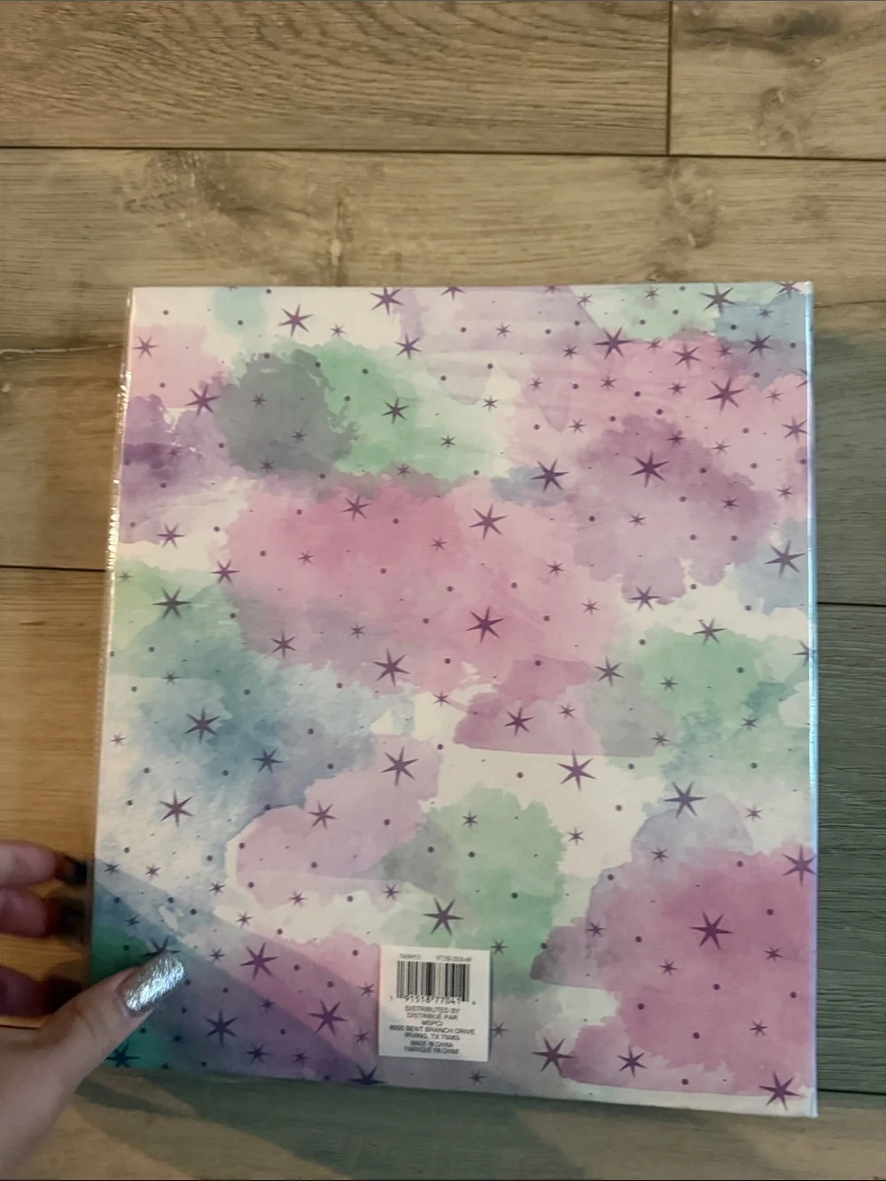 Recollections Gold Unicorn Scrapbook Album - Pastel Watercolor Stars